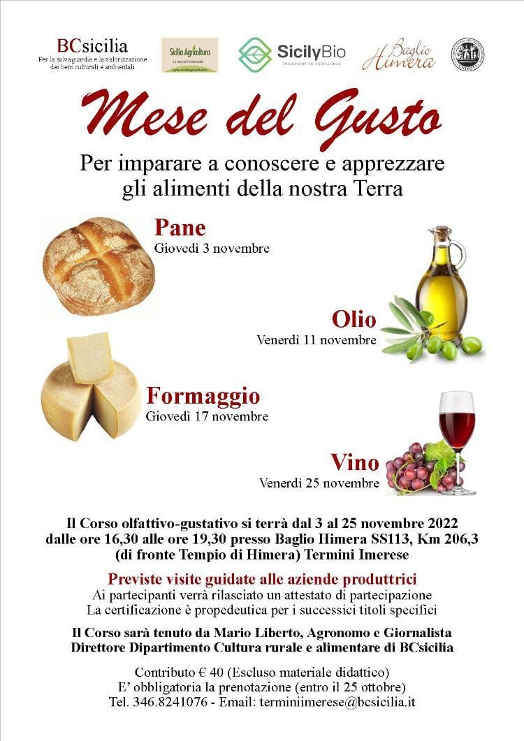 Scopri di più sull'articolo ANSE Palermo: Corso di analisi sensoriale: pane, olio, formaggio e vino